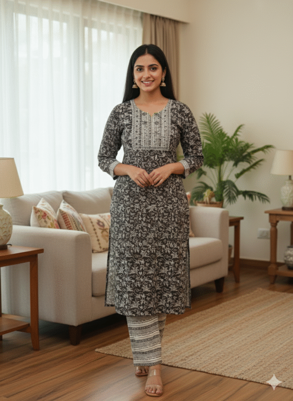 kurti with bottom wear xl