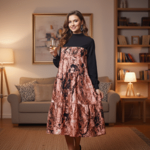 western/two tone womens dress