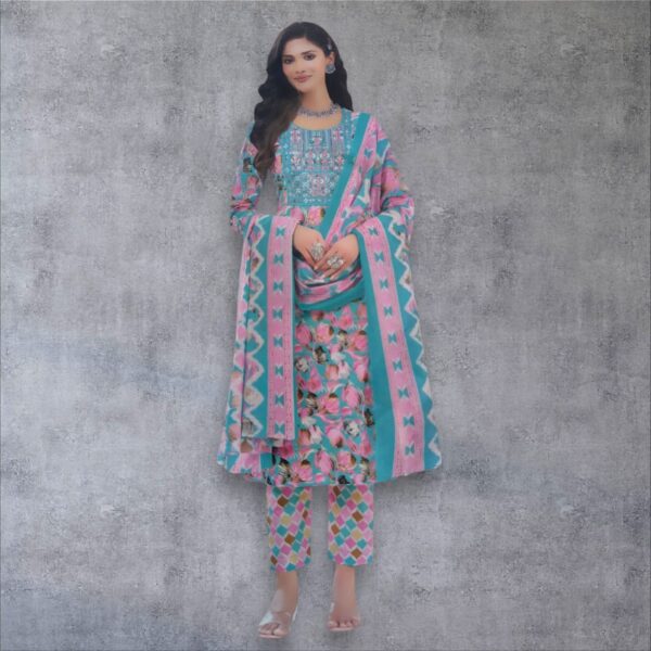 three ps set cotton kurti/3xl