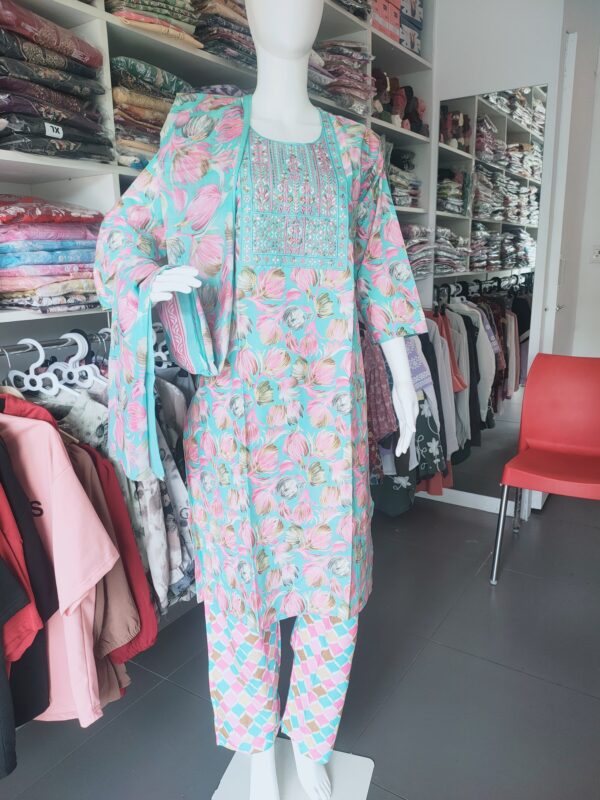 three ps set cotton kurti/3xl