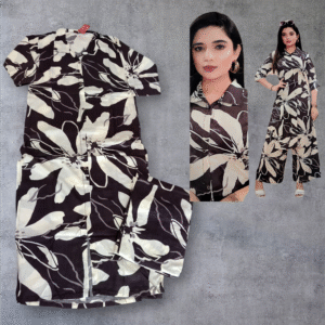 co ord set/reyon print/plazo set